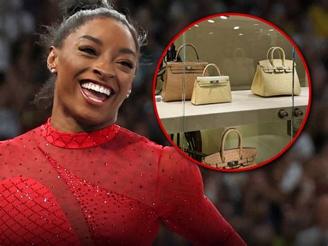 simone biles hermes bag|simone biles handbags.